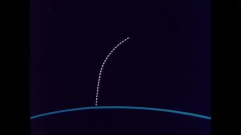 1969-Apollo 11 / Mission to the Moon / Animation / Jul 16, 1969 Stock Footage