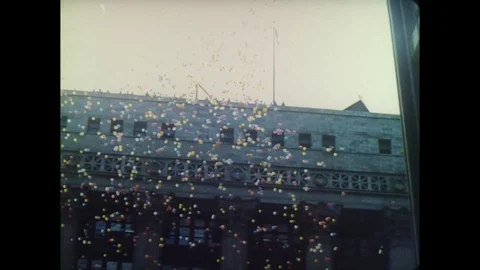 1969-Apollo 11 / Parade / USA / 1969 Stock Footage