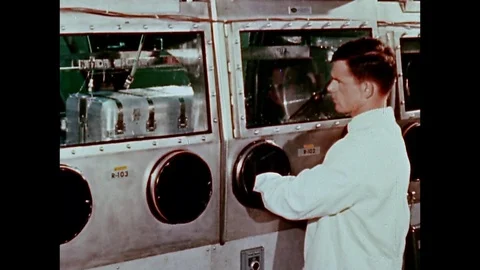 1969-Apollo 11 / Soil Sample / Laboratory / 1969 Stock Footage 77956811