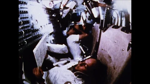 1969-Apollo 12 / Return Flight / 1969 스톡 동영상 77957789