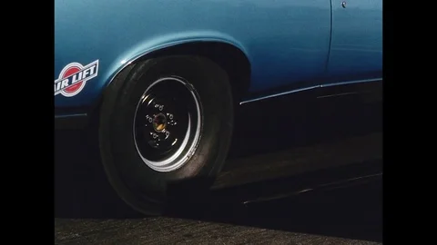 1969-Drag Racing / Starting / USA / 1960 - 1969 Stock Footage