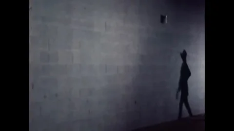1969 - In this horror comedy a werewolf makes a woman faint, and Dracula takes Stock Footage 145399053