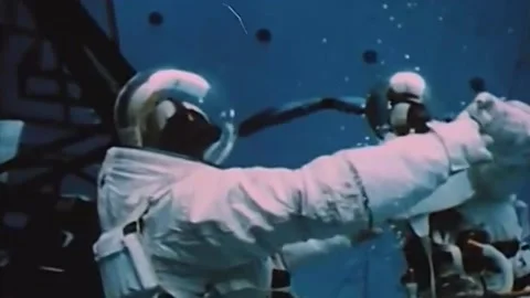 1969 launch of Apollo 11 astronauts N.Armstrong, B. Aldrin, M. Collins to th Stock Footage 236663819