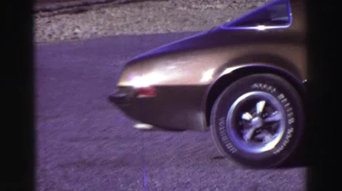 1969: retro cool car Stock Footage