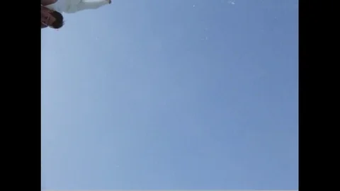 1969-Trampolining / Artistic Gymnastics / USA / 1960 - 1969 Stock Footage