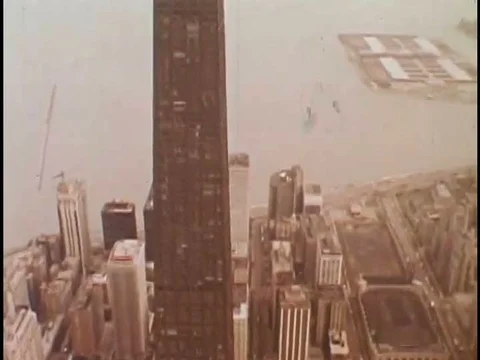 1970, 1980s A group of engineering students talk about different structures and Stock Footage 83214872