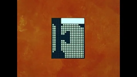 1970 - The recognition unit of an Optical Character Reader is shown in action. 動画素材 83060596