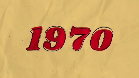 1970 Retro Stop Motion Collage Kinetic Typography Animation 스톡 동영상 343661434