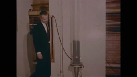 1970 - Scientists working for the Bureau of Solid Waste Management demonstrate Stock Footage 238546886