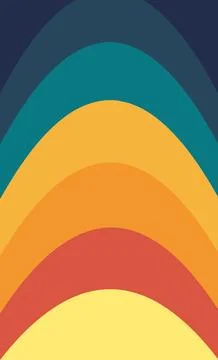 1970 warp curves up smooth Stock Illustration