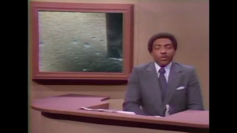 1970s, 1980s A news anchor discuss the Stock Video Pond5