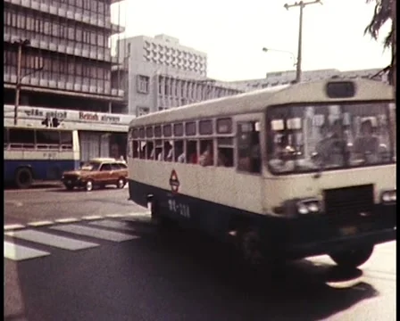 1970's / 80s Busy Street in AFRICA (Archive Footage)  Stock Footage 45264485