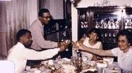 1970S African American Black Thanksgiving Toast Family Vintage Film Home Movie Stock Footage