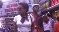 1970s African American Woman Black People Times Square Vintage Film Home Movie HD Footage