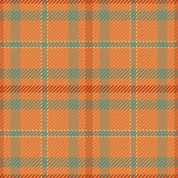 1970s check vector pattern, purity tartan textile texture. Front plaid seam.. Stock Illustration