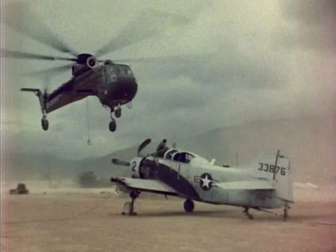 1970s clip examines high performance Military helicopters, including the Stock Footage 75331178