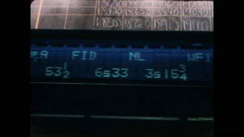 1970s: Electronic reader board of stock market prices. Stock market commodities 스톡 동영상 154700531