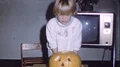 1970s Kids Children Halloween With Dad Father Pumpkin Vintage Film Home Movie HD Footage