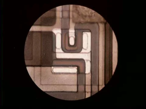A 1970s narrator explains how transistors influenced the modern age with Stock Footage 75331264