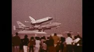 1970S: Nasa Aircraft 'Enterprise' Taking Off Stock Footage