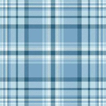 1970s pattern textile fabric, blue seamless vector tartan. Window texture b.. Stock Illustration