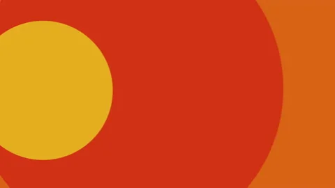 1970s Retro Abstract Looping Pattern Background. Dynamic Motion Graphics Stock Footage 136079760