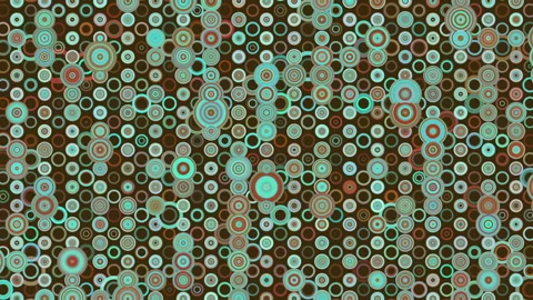 1970s Retro Concentric Circles Pattern Motion Background Stock Footage