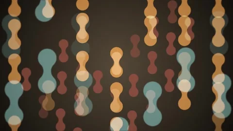 1970s Retro Shapes Pattern Motion Background Stock Footage 331101717