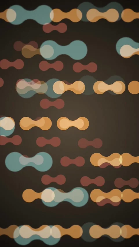 1970s Retro Shapes Pattern Vertical Motion Background Stock Footage 331101686