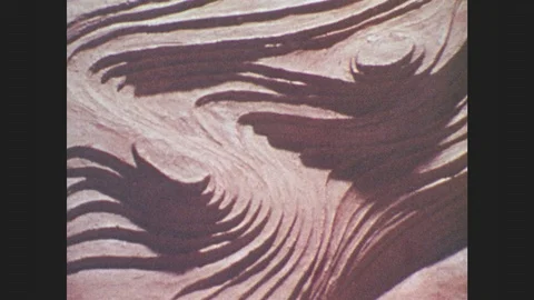 1970s: Scars on Mars' surface. Craters on Mars' surface. 動画素材 86694192