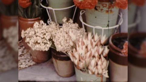 1970s Street Vendors Tower Scene Athens Greece Vintage Old Film Home Movie Stock Footage 287955904