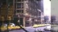 1970s Taxis Cab NYC Street Thru Windshield Manhattan Vintage Film Home Movie HD Footage