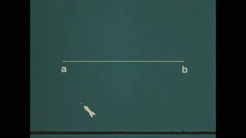 1970s: Text appear between parallel lines. Lines intersect between letters. Stock Footage 189944483