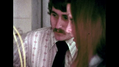 1970s: Women Working in Apprenticeship Programmes Stock Footage 75031331