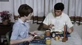 1970s Young COUPLE Eat Evening Meal TV Dinner Vintage Film Old Movie 4k or 4k+ Resolution