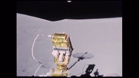 1971-Apollo 15 / NASA / Moonwalk / 1971 Stock Footage