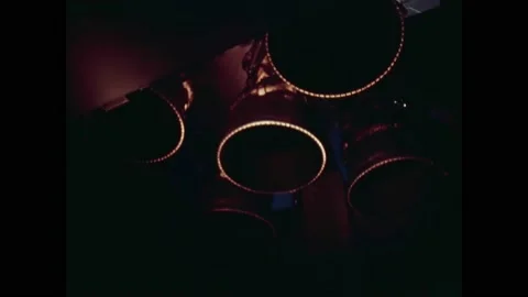 1971 - Close-ups of the Apollo 14 spacecraft from boosters to nose cone, docked Stock Footage 232850809