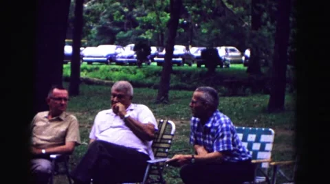 1971: enjoying the day OMAHA, NEBRASKA Stock Footage