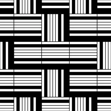1971 Seamless texture with black segments Stock Illustration