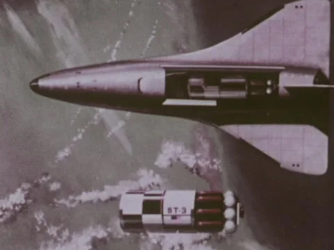 1971: Space shuttle renderings Stock Footage 233725963