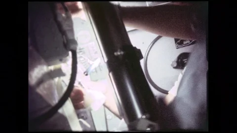 1972-Apollo 16 / NASA / Space Capsule / Crew / 1972 스톡 동영상 77810911