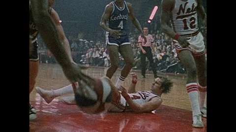 1972-Basketball / NBA / USA / 1972 Stock Footage