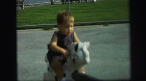 1972: day at the park LYNBROOK, NEW YORK Stock Footage