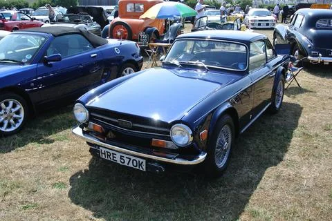 A 1972 Triumph TR6 Stock Photos