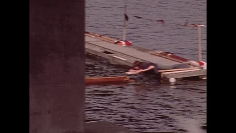 1973-Canoe Racing / USA / 1973 Stock Footage