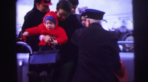 1973: crowd is seen waiting for some event LYNBROOK, NEW YORK Stock Footage