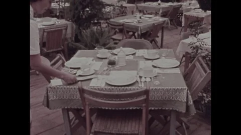 1973-Hilltop Restaurant and Herb Garden / USA / 1973 Stock Footage