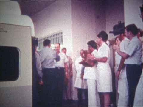 1973-Homecoming / Soldier / Vietnam War / USA / 1973 Stock Footage