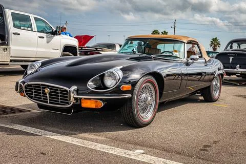 1973 Jaguar XKE E-Type Convertible Stock Photos