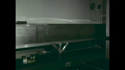 1973 - Scientists at the Bureau of Alcohol, Tobacco and Firearms investigate Stock Footage